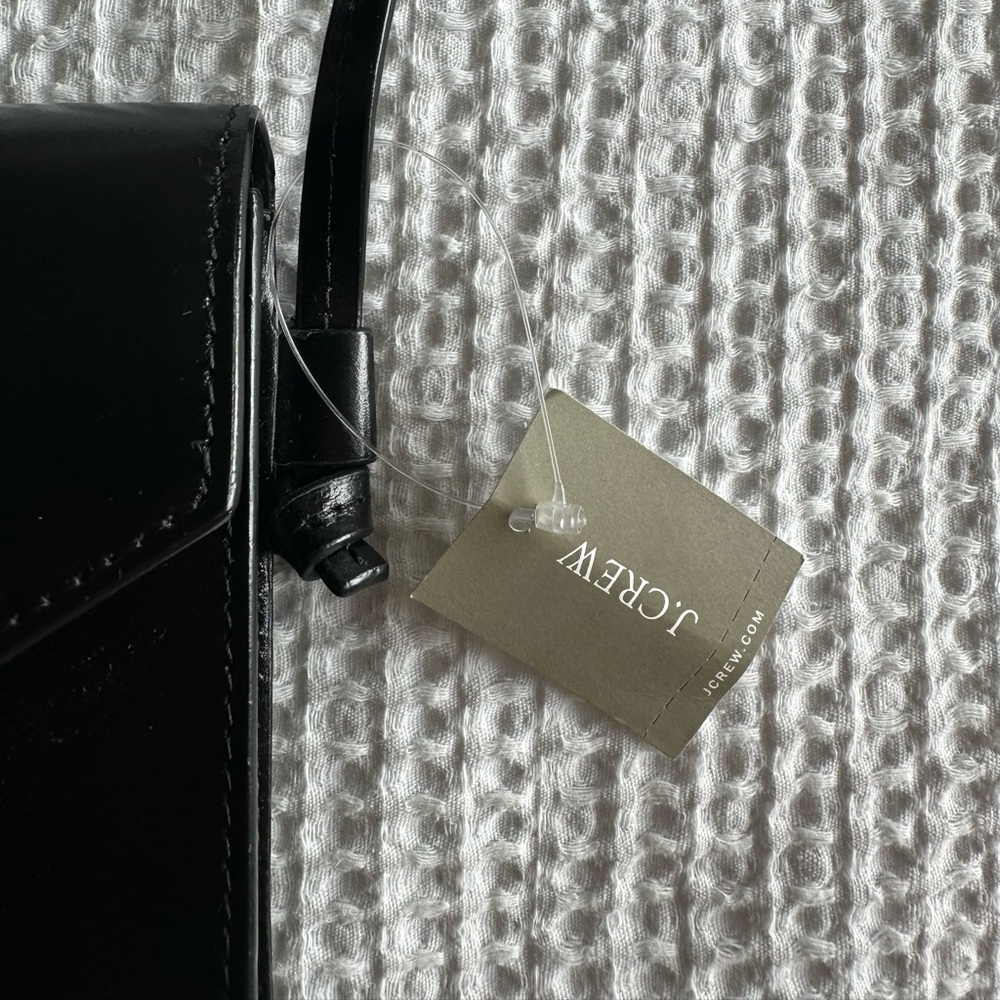 J. Crew Black Leather Crossbody